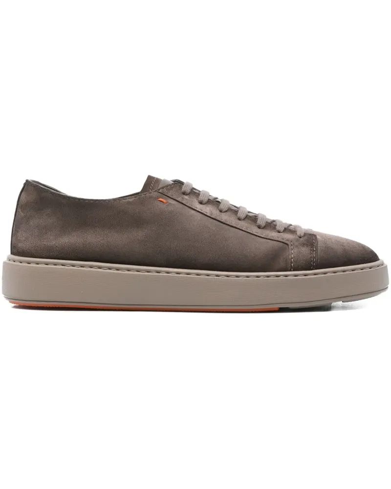 Santoni Sneakers mit Schnürung - Braun Braun