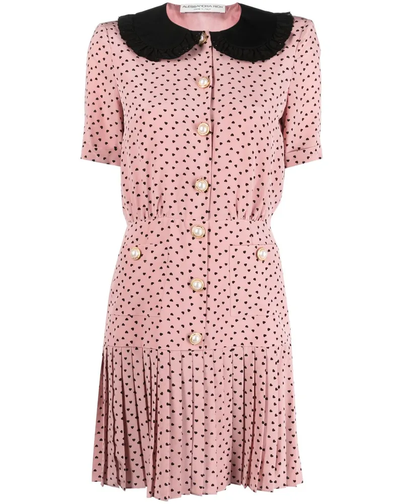 Alessandra Rich Kleid aus Seide - Rosa Rosa