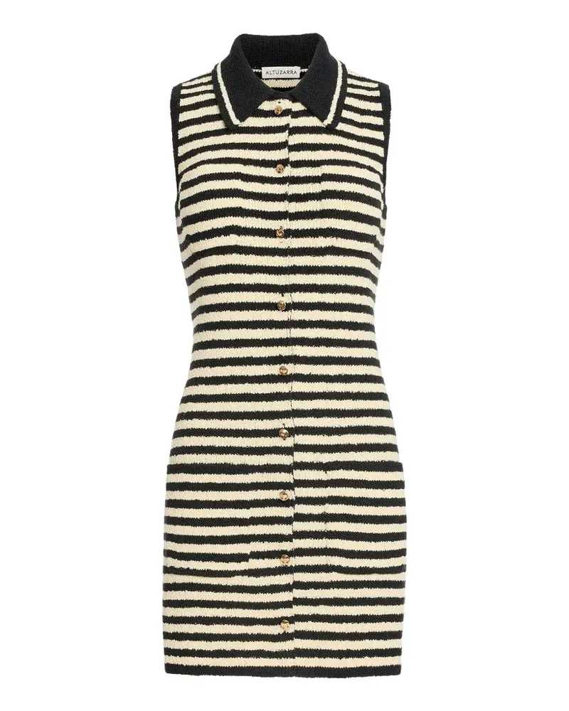 Altuzarra Mamie striped knit mini dress - Nude Nude