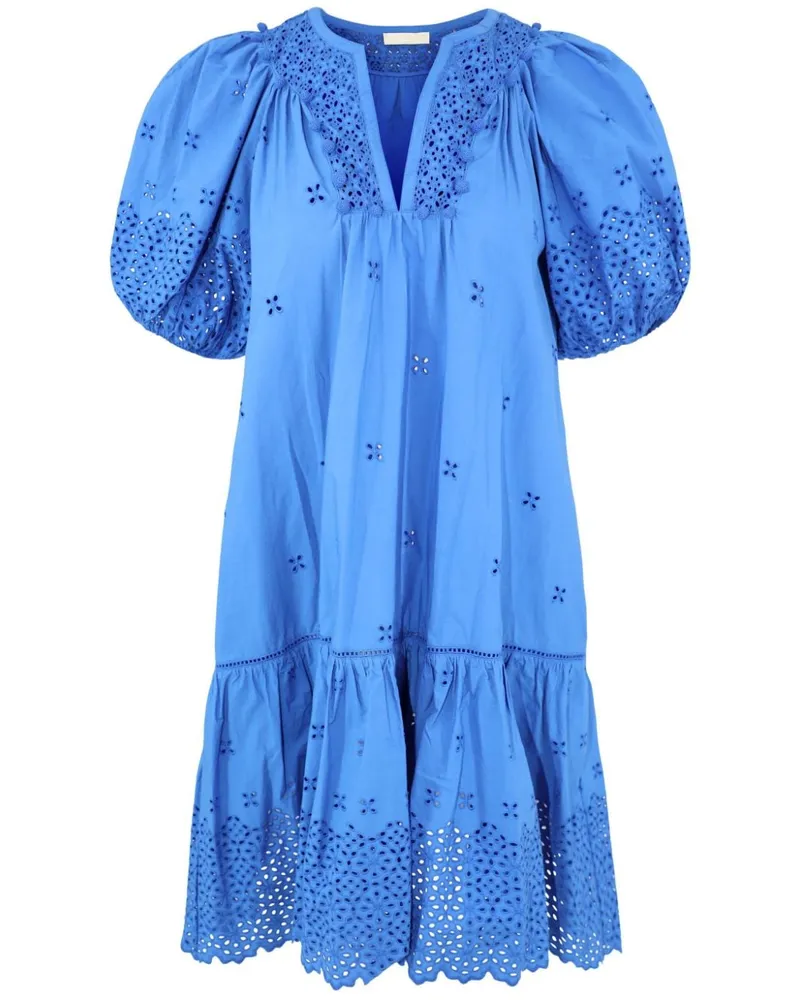 Ulla Johnson Aurora Kleid mit Lochstickerei - Blau Blau