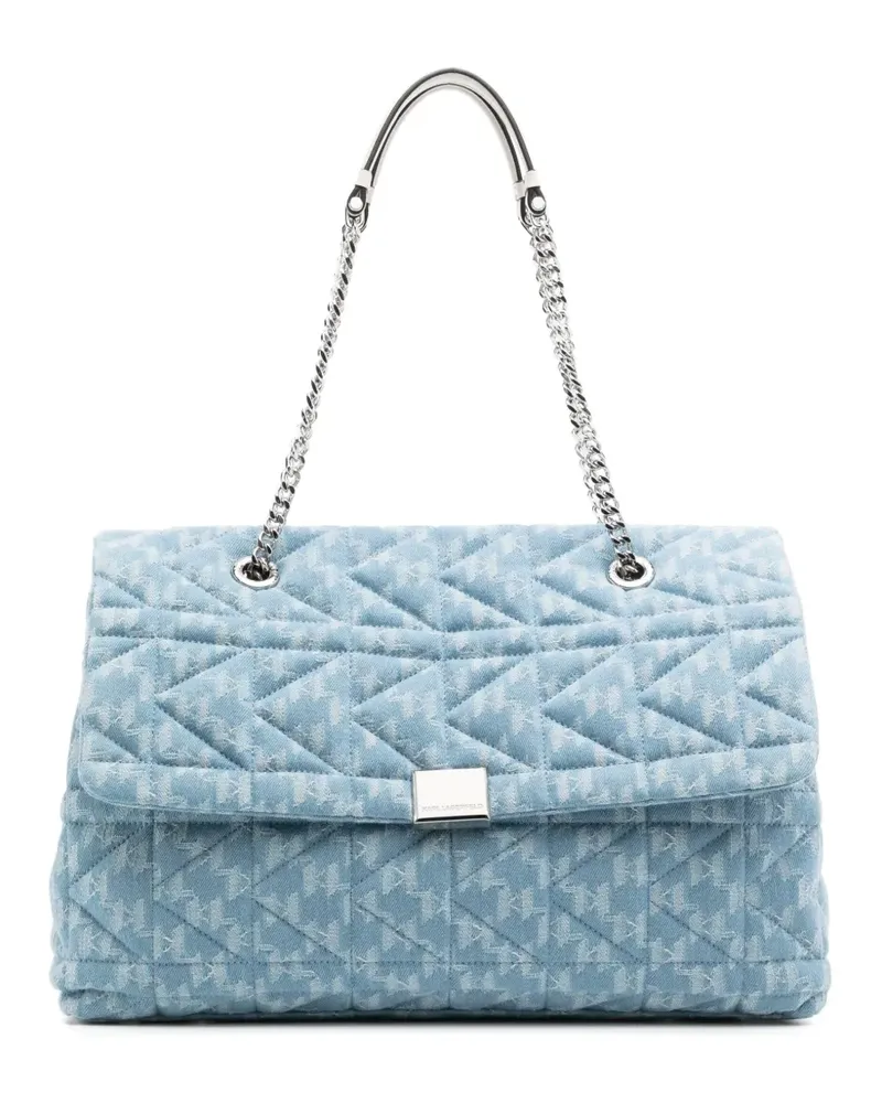 Karl Lagerfeld Große K/Kuilt Schultertasche - Blau Blau