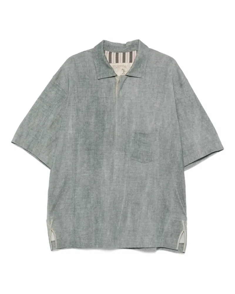 Ziggy Chen patch-pocket polo shirt - Grün Grün