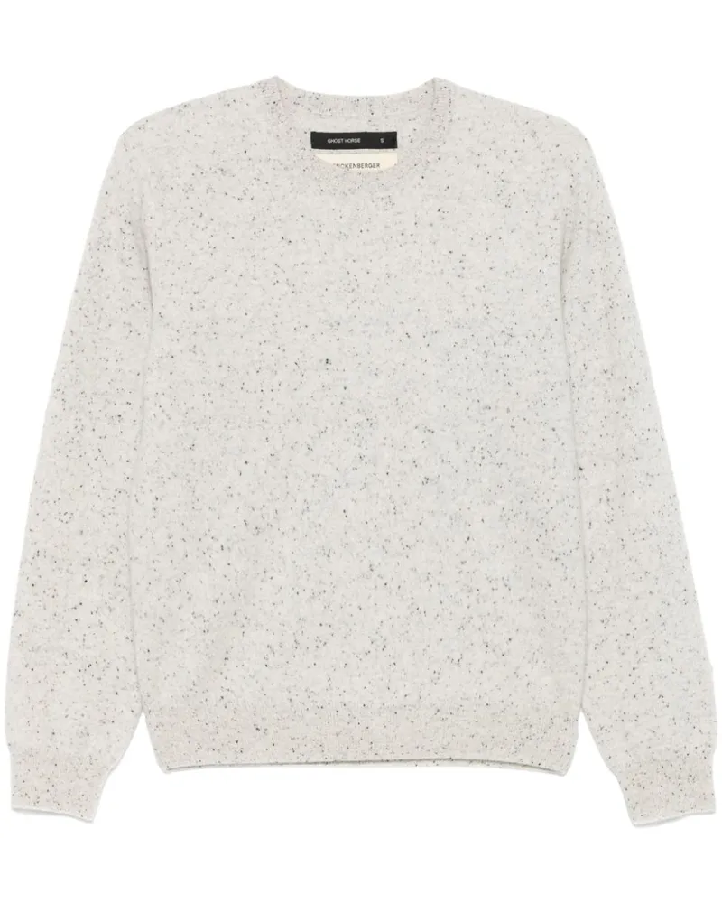 Frenckenberger Melierter Strickpullover - Grau Grau