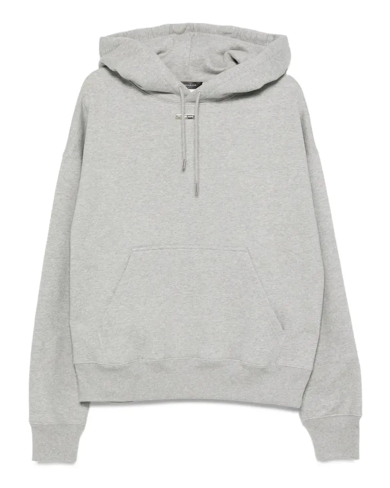 Thierry Mugler Hoodie mit Tasche - Grau Grau