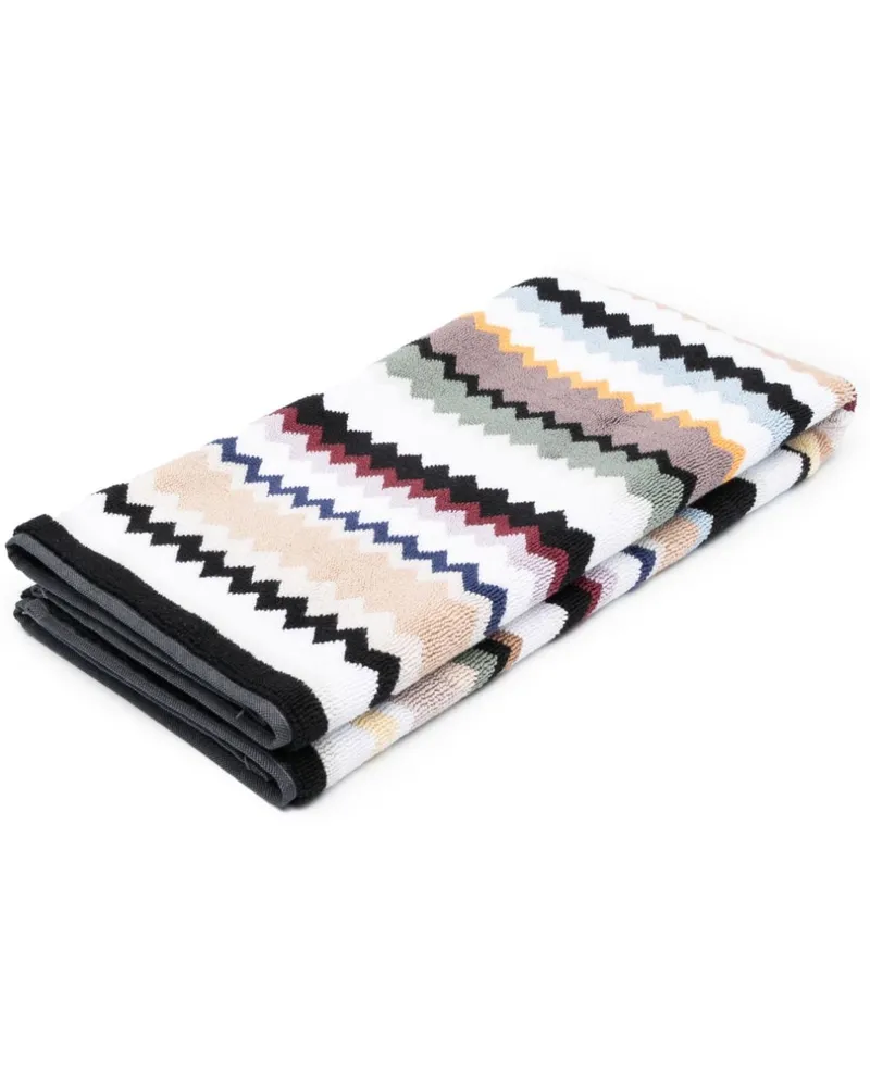 Missoni Home Badematte mit Zickzackmuster - Weiß Weiß