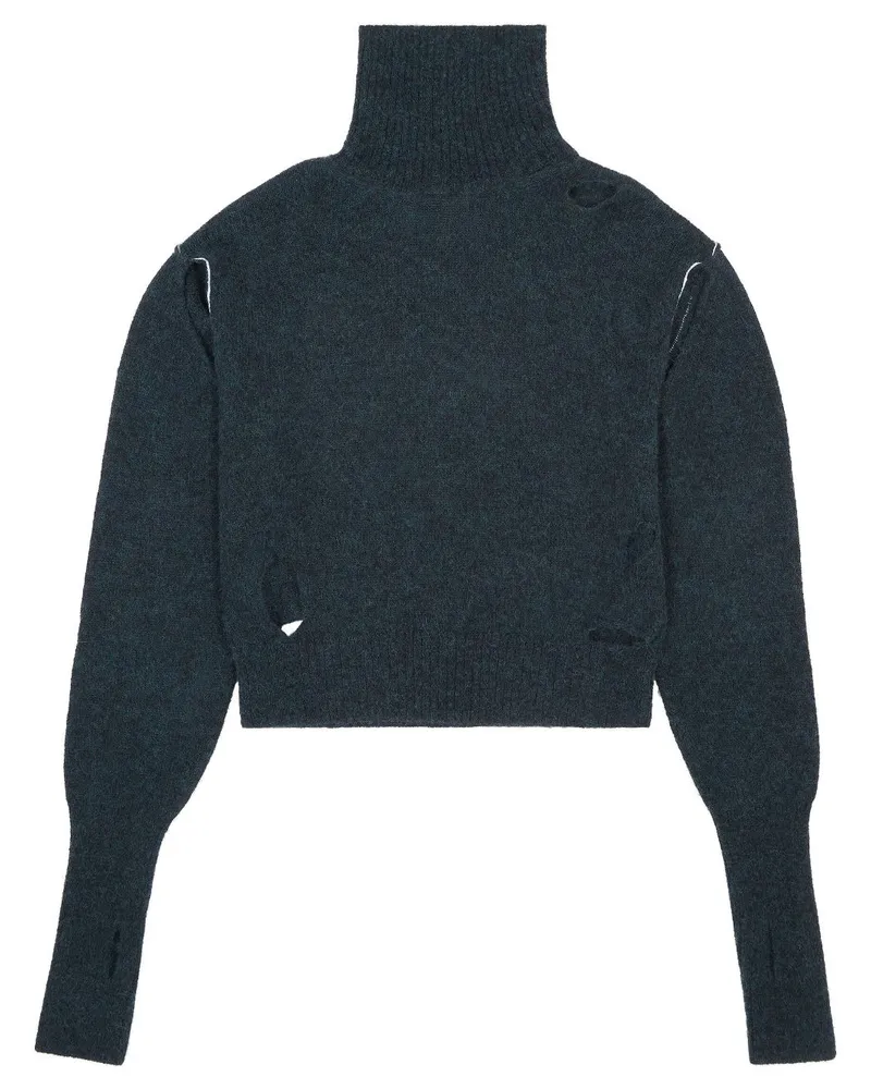 Maison Margiela Pullover mit Distressed-Effekt - Grün Grün