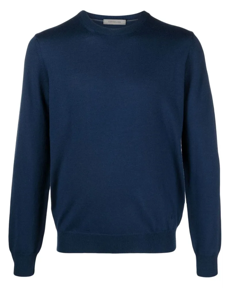 Corneliani Langärmeliger Pullover Blau