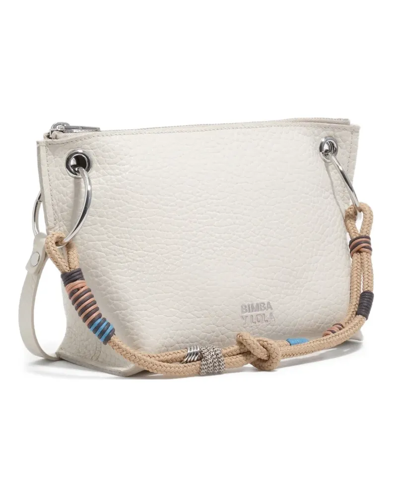 BIMBA Y LOLA knotted rope leather mini bag - Nude Nude