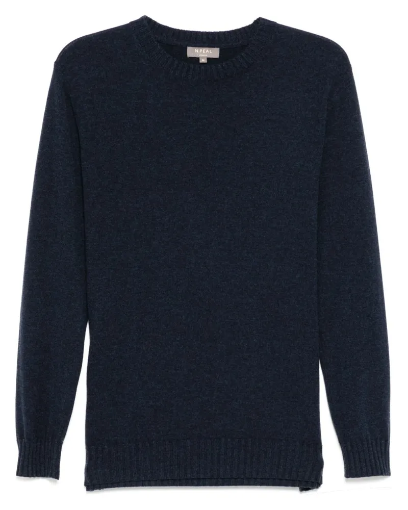 N.Peal Shoreditch Pullover mit rundem Ausschnitt - Blau Blau