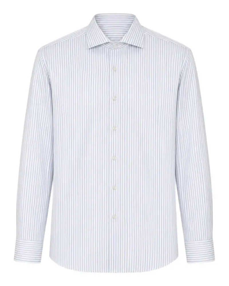 XACUS striped long-sleeve shirt - Weiß Weiß