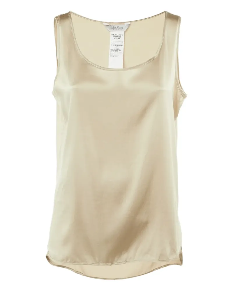Max Mara Top in Satinoptik - Nude Nude