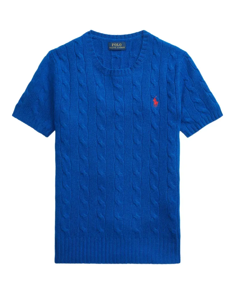 Ralph Lauren cable knit short sleeve T-shirt - Blau Blau