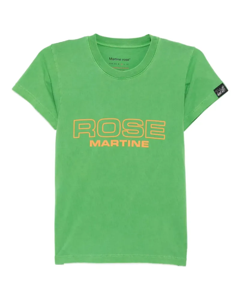 Martine Rose Schmales T-Shirt - Grün Grün