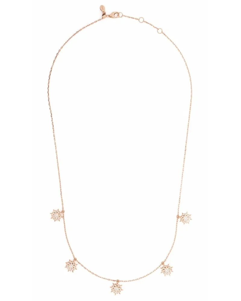 DJULA 18kt Rotgoldkette mit weißen Diamanten - Rosa Rosa