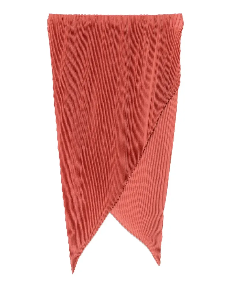 Issey Miyake Plissierter Schal mit spitzer Kante - Orange Orange