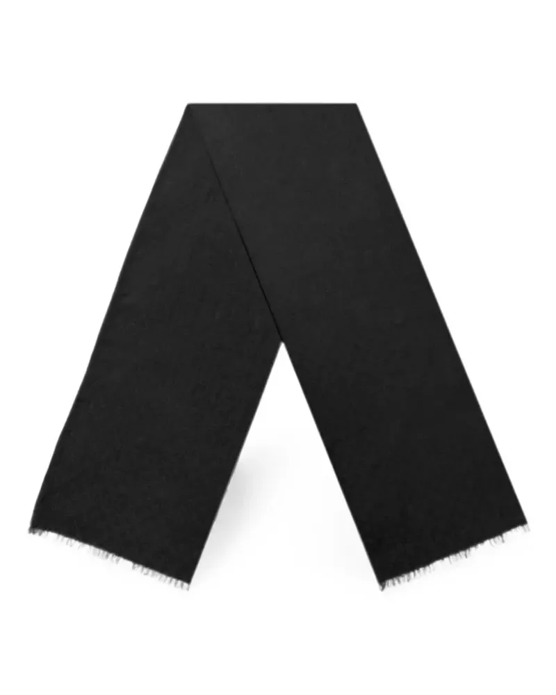 Gucci GG Supreme frayed scarf - Schwarz Schwarz
