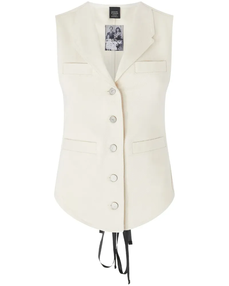 Pinko Weste mit Bindedetail - Nude Nude