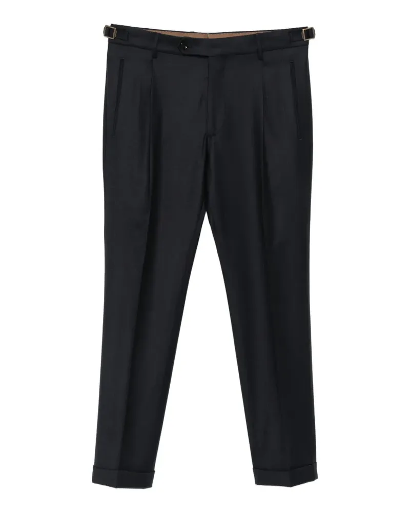 Berwich Plissierte Hose - Schwarz Schwarz