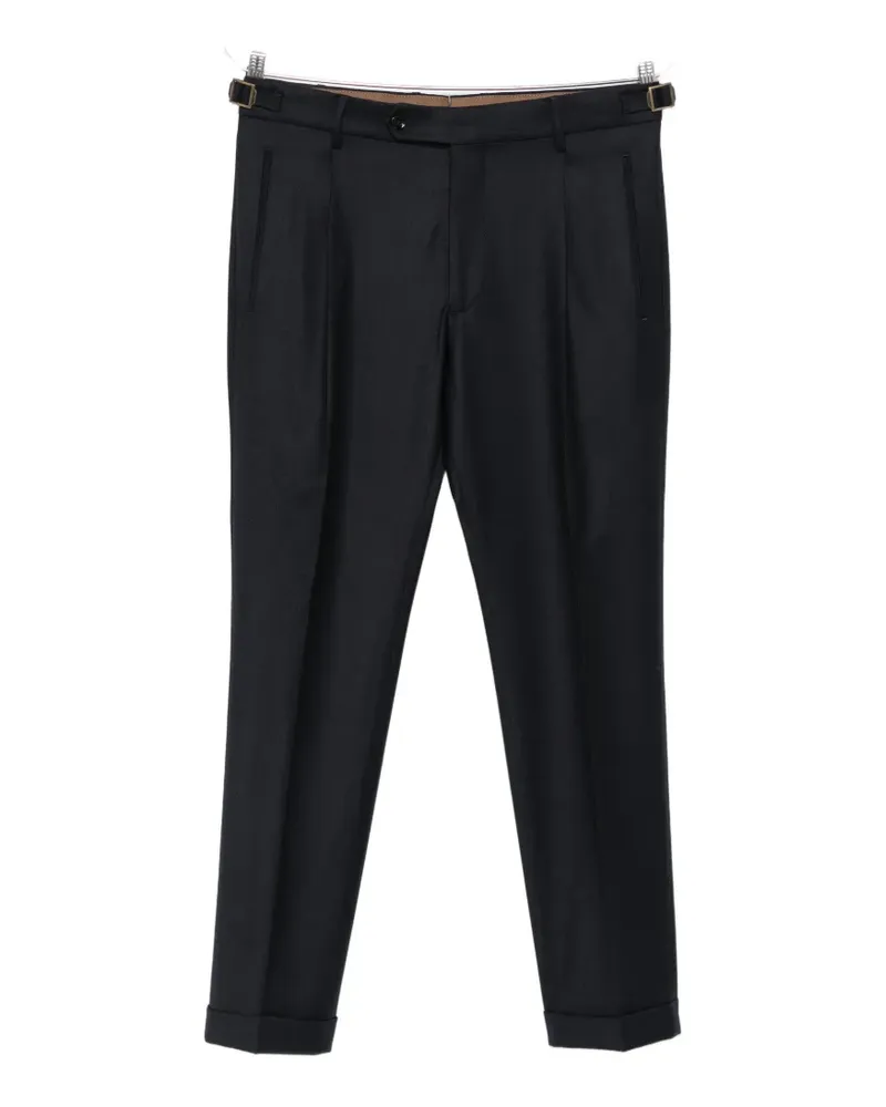 Berwich pleated trousers - Schwarz Schwarz