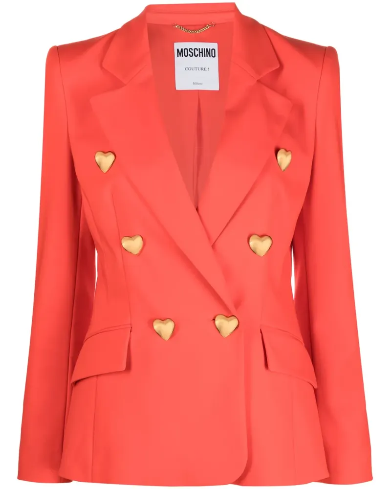 Moschino Doppelreihiger Blazer - Rot Rot