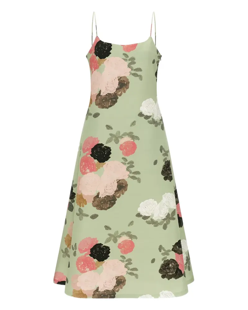 BERNADETTE Nicole flower-print maxi dress - Grün Grün