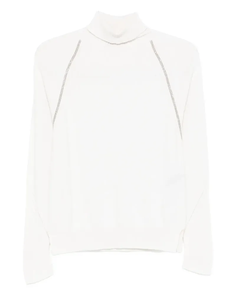 D.EXTERIOR Pullover mit Raglanärmeln - Weiß Weiß
