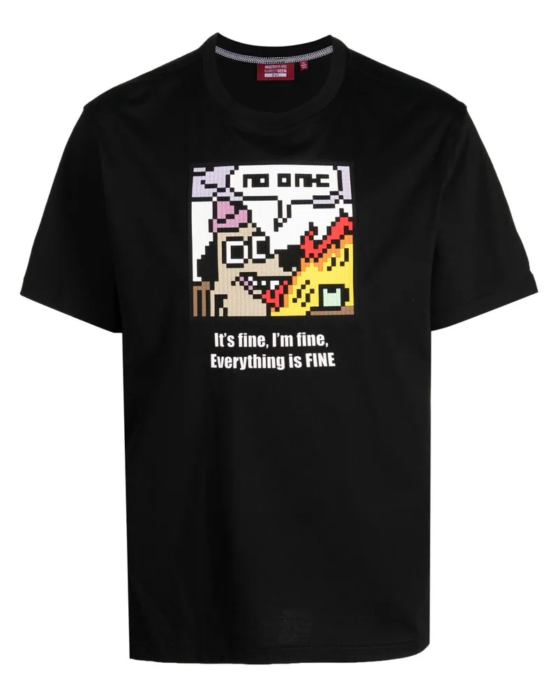 Mostly Heard Rarely Seen T-Shirt mit grafischem Print - Schwarz Schwarz