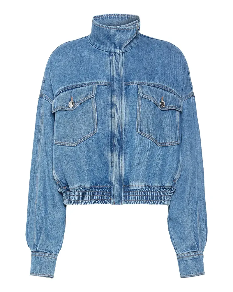 SPORTMAX Jeansjacke mit elastischem Bund - Blau Blau