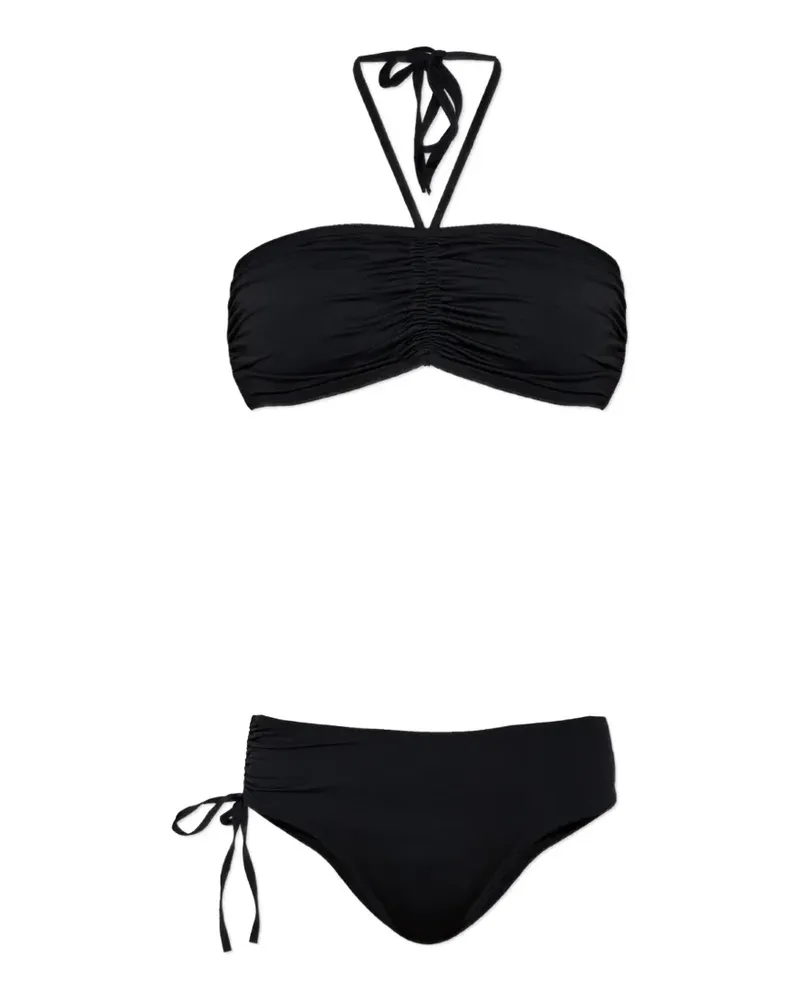 Balmain Neckholder-Bikini - Schwarz Schwarz