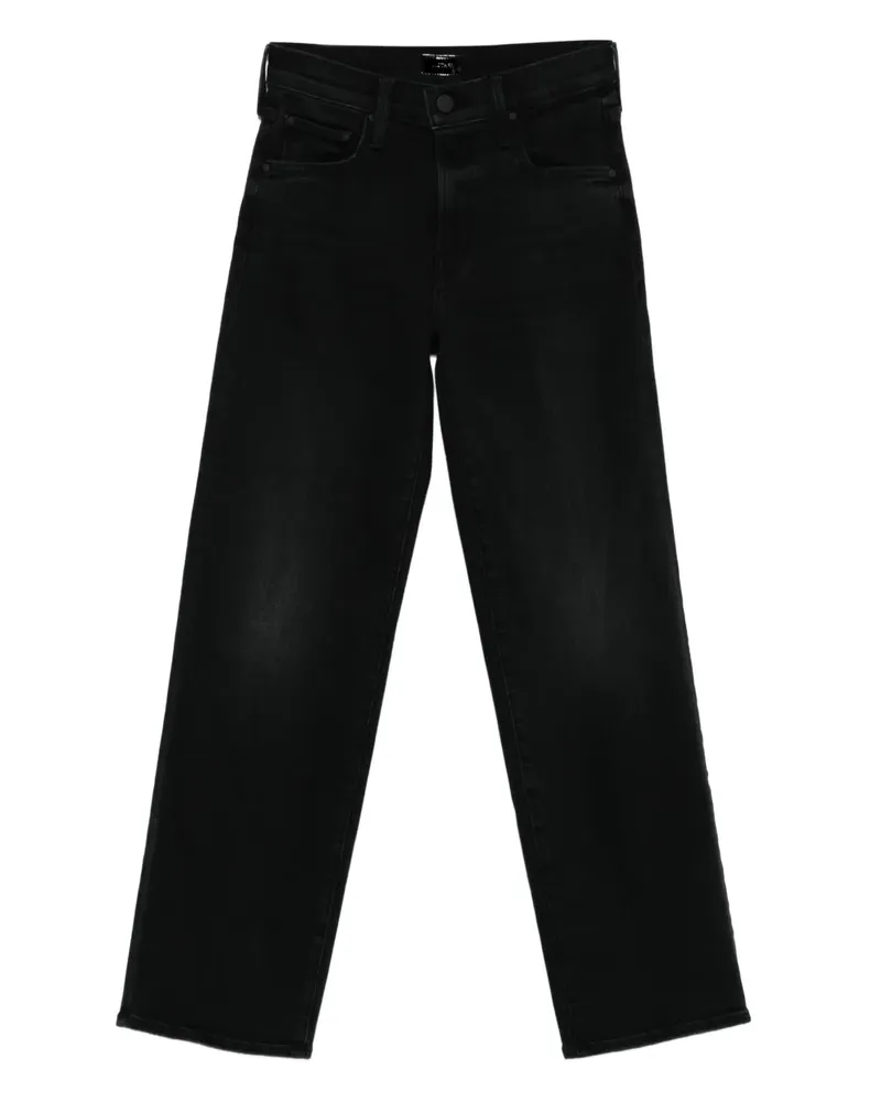 Mother Jeans mit geradem Bein - Schwarz Schwarz