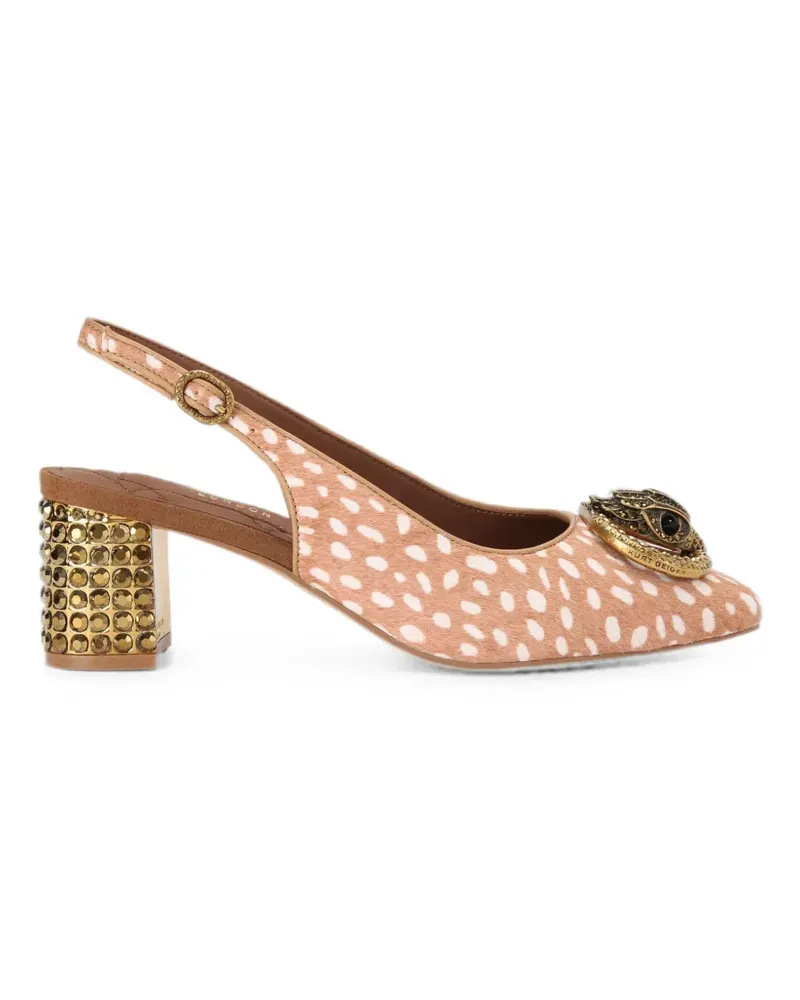 Kurt Geiger Chelsea Eagle Head slingback heeled pumps - Braun Braun