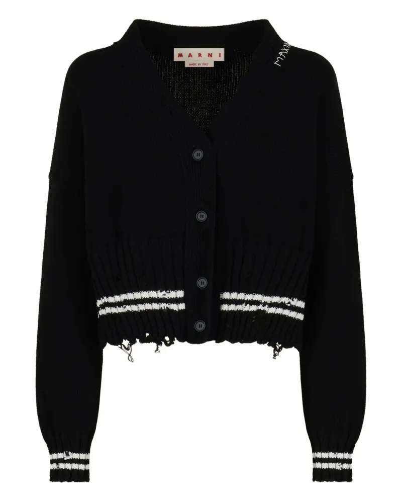 Marni Cardigan mit V-Ausschnitt - Schwarz Schwarz
