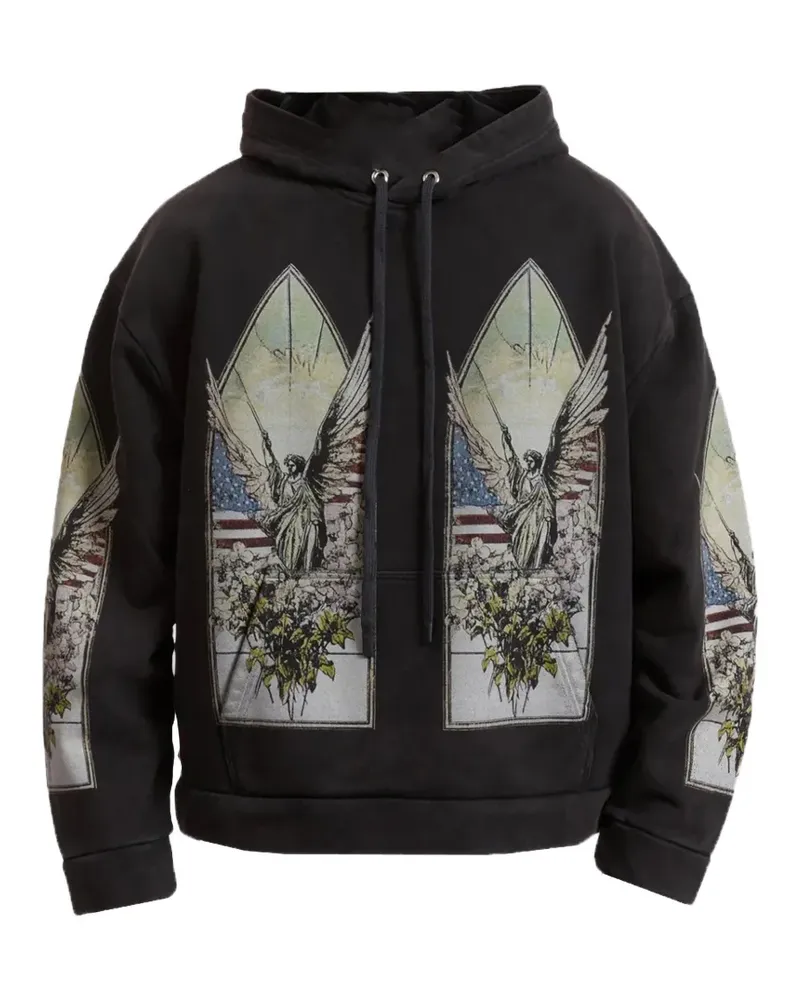 WHO DECIDES WAR Hoodie mit grafischem Print - Schwarz Schwarz