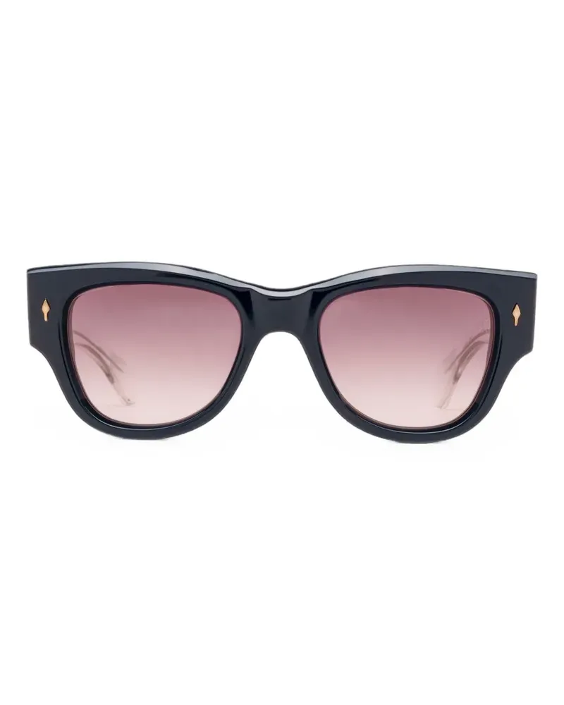 Jacques Marie Mage Chelsea Sonnenbrille mit eckigem Gestell - Schwarz Schwarz