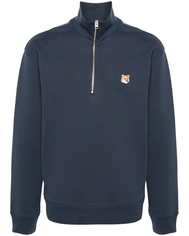 Kitsuné Fox Head Sweatshirt - Blau Blau
