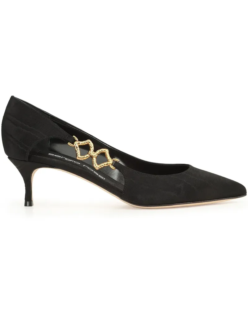 Sergio Rossi Sea Scale Pumps 50mm - Schwarz Schwarz