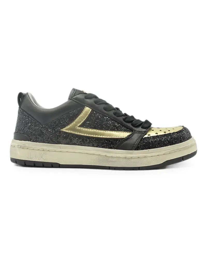 HTC Hollywood Trading Company Starlight Sneakers mit Glitter-Detail - Schwarz Schwarz