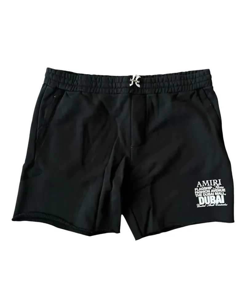 Amiri Dubai logo-print shorts - Schwarz Schwarz