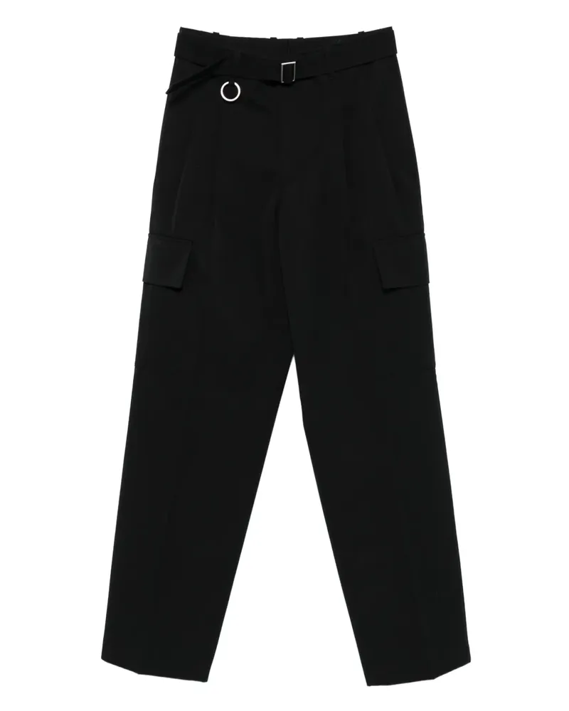 Études Studio Cargohose mit Gürtel - Schwarz Schwarz