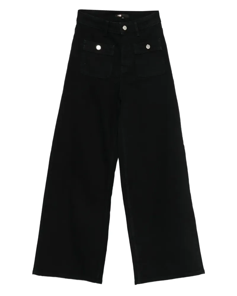 Maje Jeans mit Pattentaschen - Schwarz Schwarz