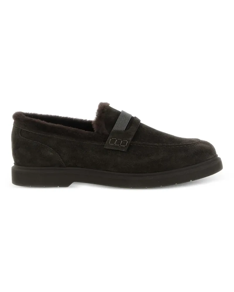 Brunello Cucinelli Loafer aus Wildleder - Braun Braun