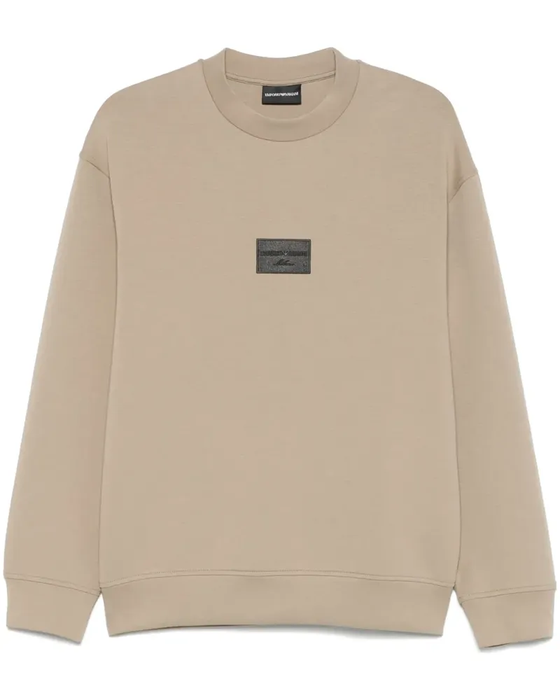 Emporio Armani Sweatshirt mit Logo-Stickerei - Grün Grün