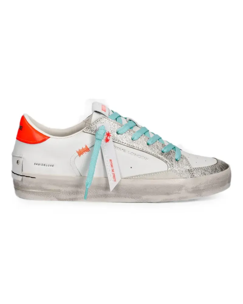 Crime Sk8 Deluxe Sneakers im Distressed-Look - Weiß Weiß