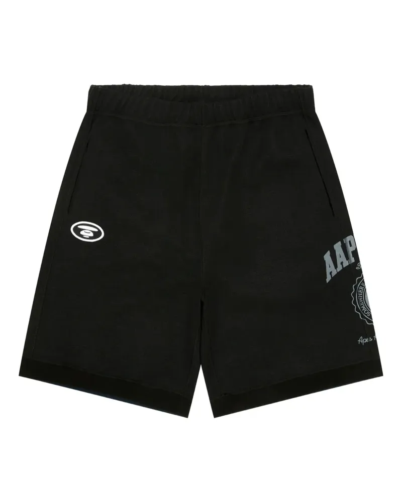 BAPE Shorts mit grafischem Print - Schwarz Schwarz