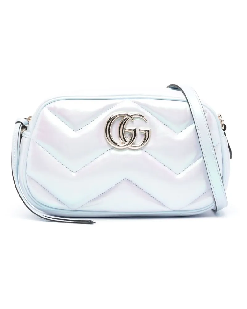 Gucci Kleine GG Marmont Schultertasche - Blau Blau