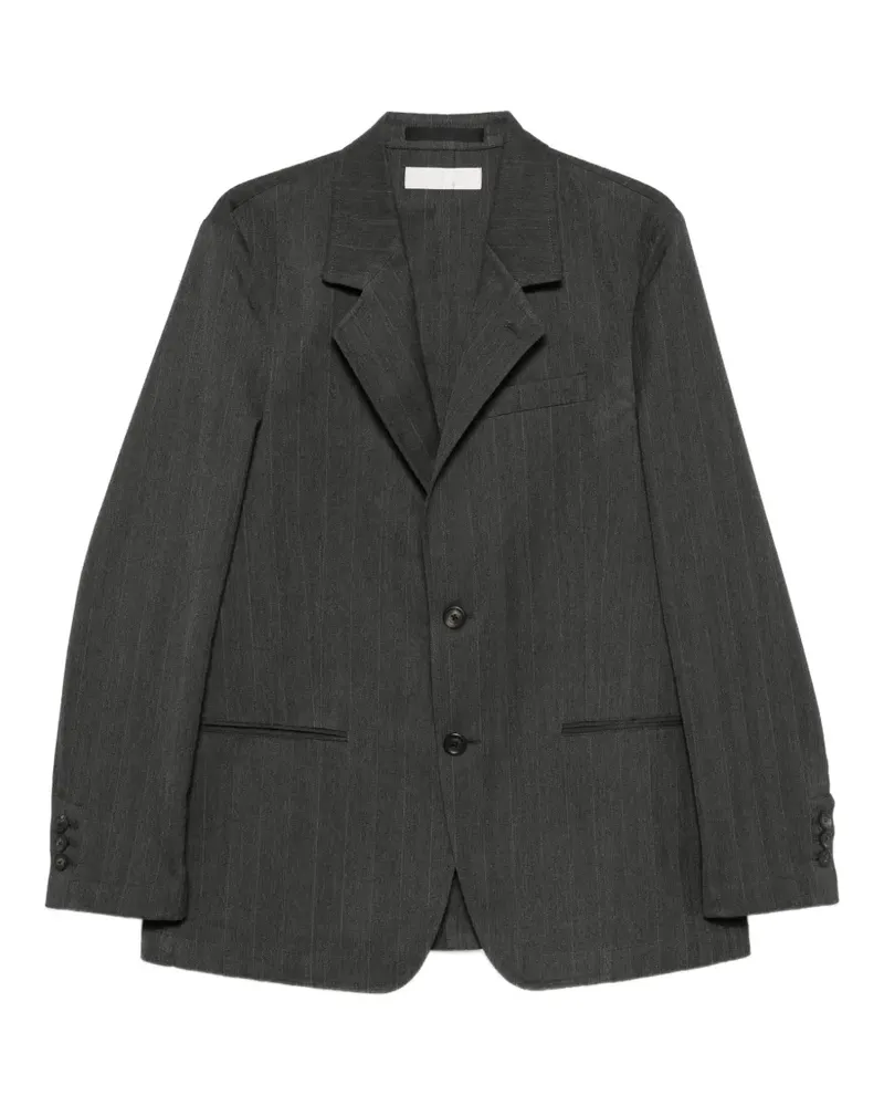 Our Legacy pinstriped herringbone blazer - Grau Grau