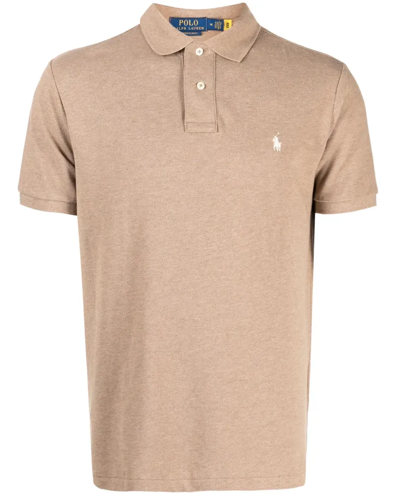 Ralph Lauren Poloshirt mit Polo Pony - Braun Braun