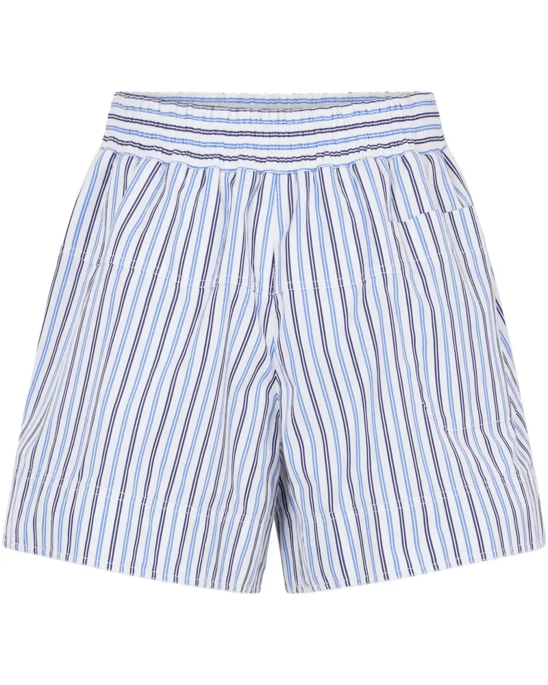 Paco Rabanne Shorts aus Popeline - Blau Blau