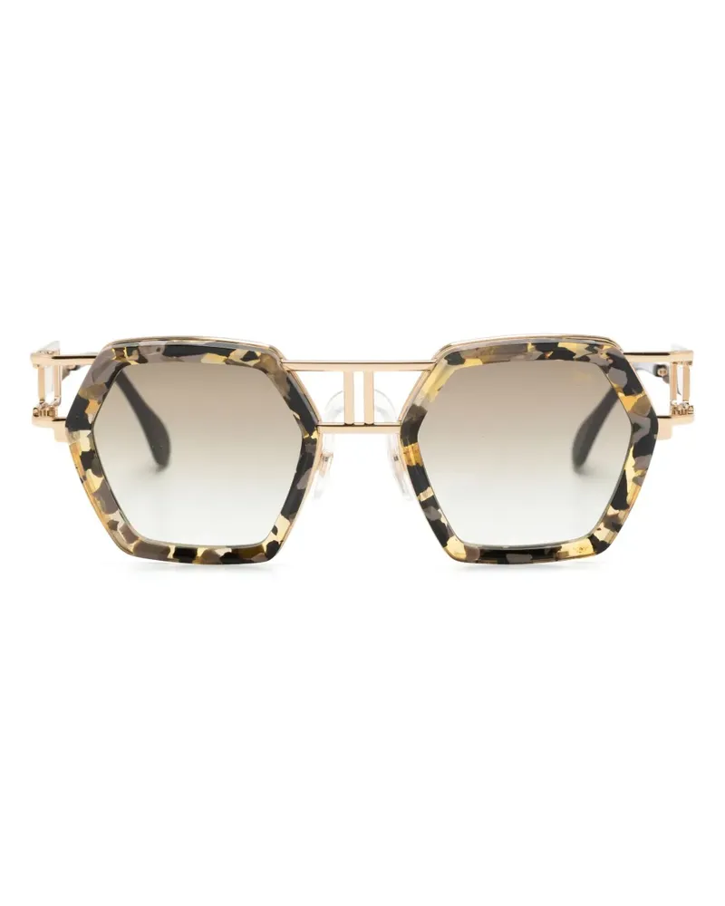CAZAL 667 Sonnenbrille mit geometrischem Gestell - Gold Gold