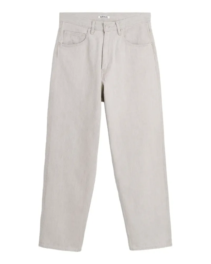 AURALEE faded Hard Twist jeans - Grau Grau